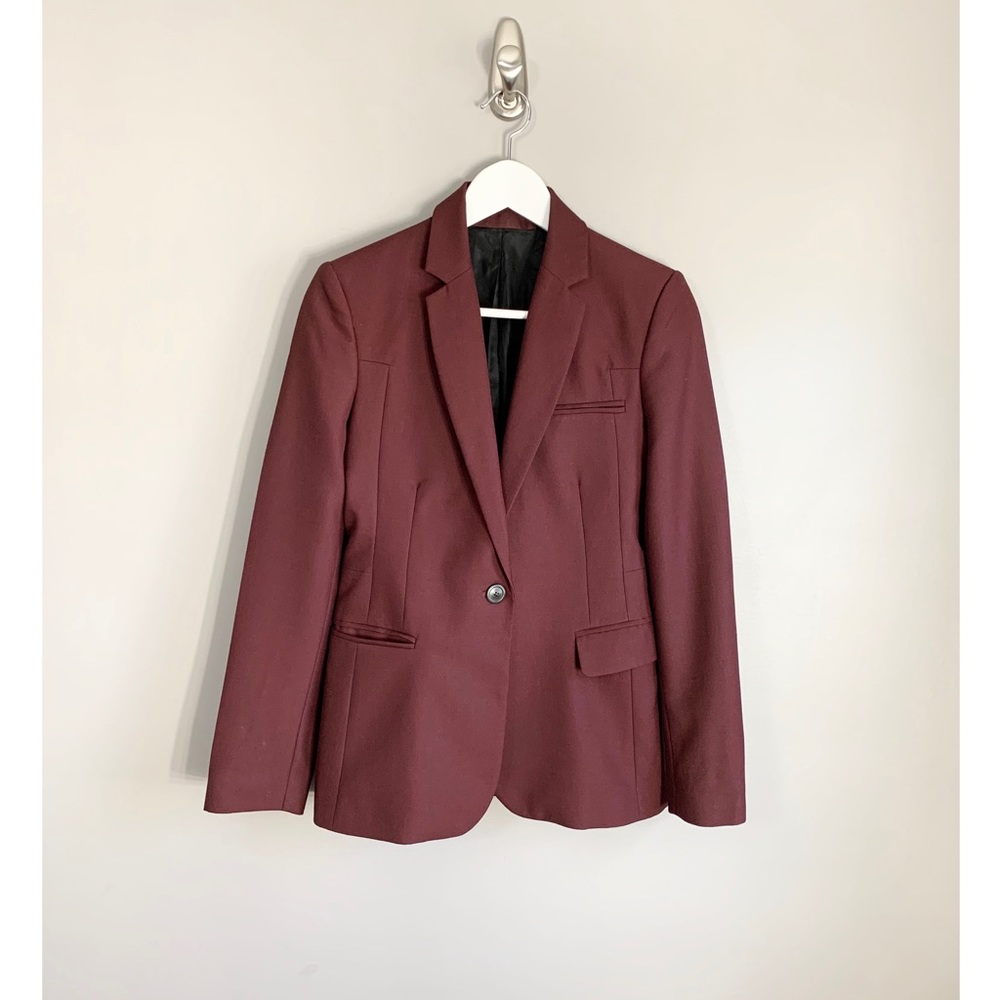 Bloomingdale’s Whistle Maroon Blazer